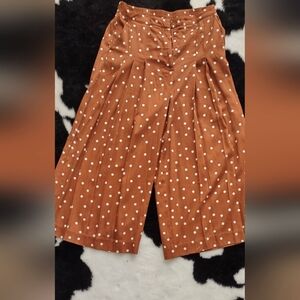 Anthropologie Wide Leg Crop Pants